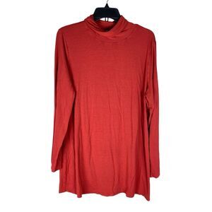 J Jill Turtleneck Long Sleeve Top XL Classic Layering Stretch Blouse Casual